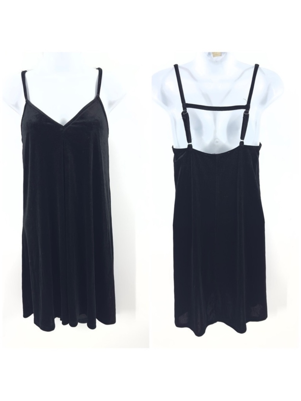 Vintage Mimi Chica Y2K Velvet Slip Dress Womens Small Goth Grunge Witchy Fairy